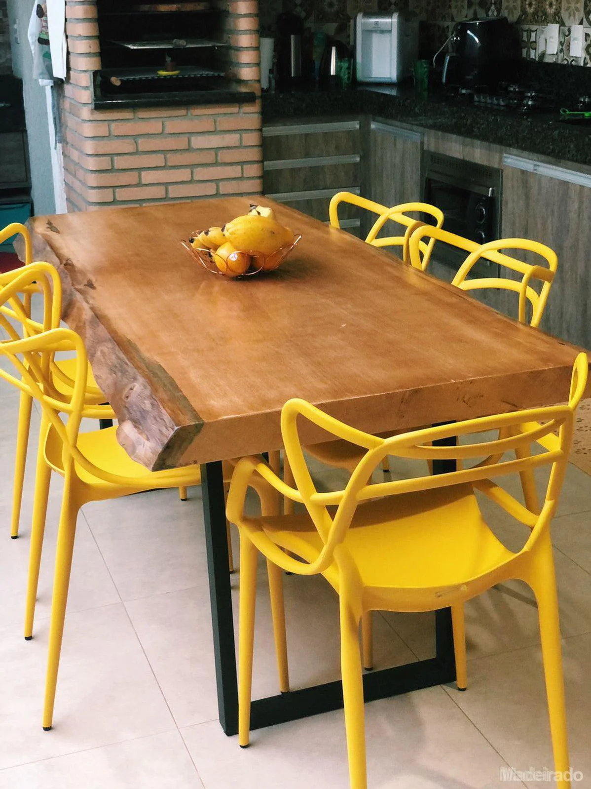 Conjunto de Jantar Fujiwaka - Mesa de Jantar 160x80 + 6 Cadeiras Allegra - Coleção Clássica - Image 3