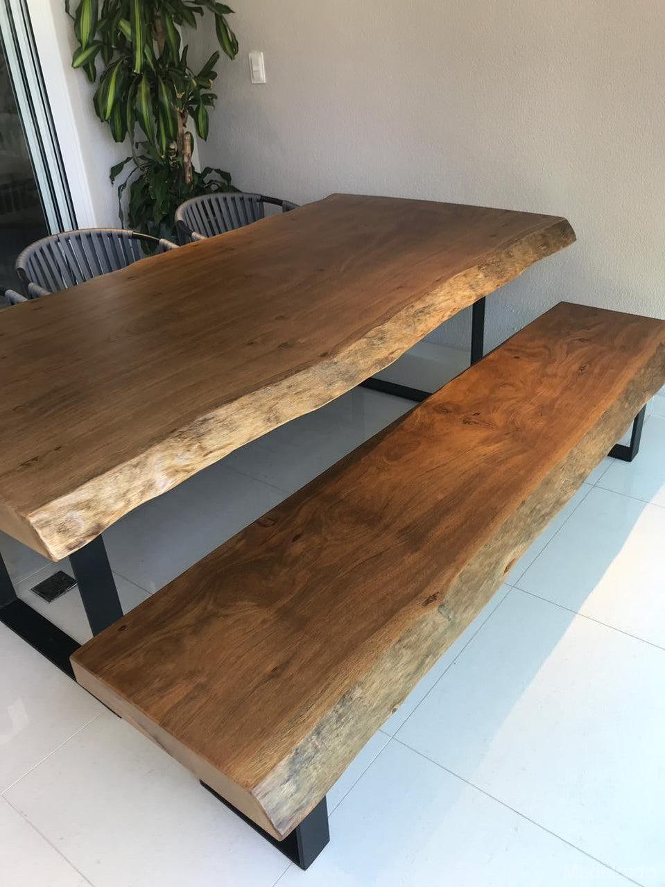 Conjunto de Jantar Ruminol- Mesa de Jantar 220x90 + Banco 220x40 - Coleção Clássica - Image 3
