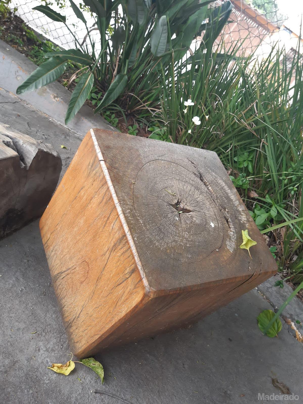 MESA DE CENTRO MACIÇA - 40CM DIÂMETRO -  LOJA SP