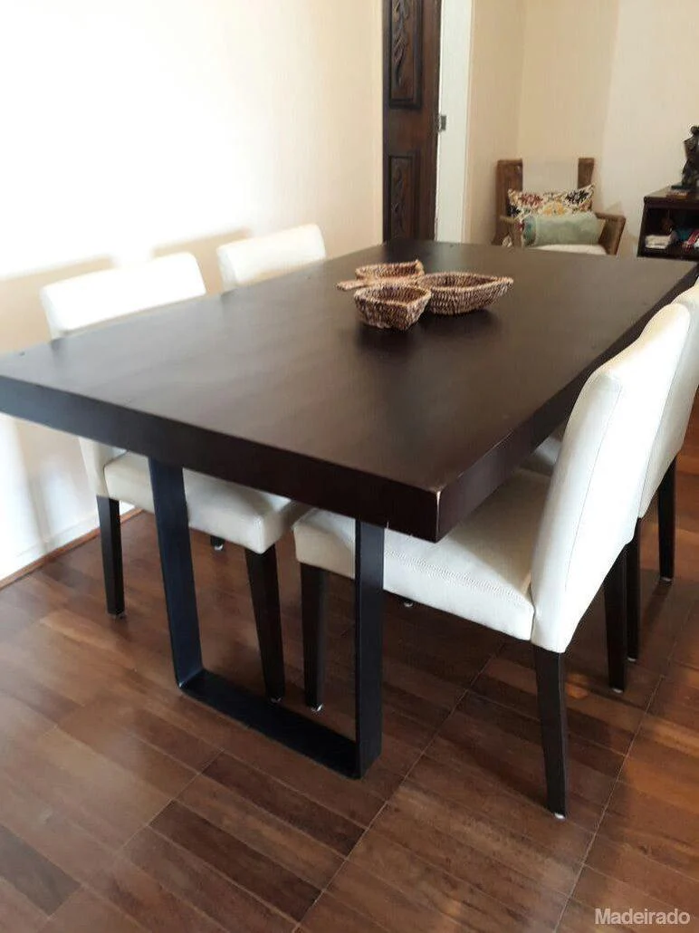 Mesa de Jantar - 140x90 - para 4 a 6 lugares - Coleção Industrial - Image 5