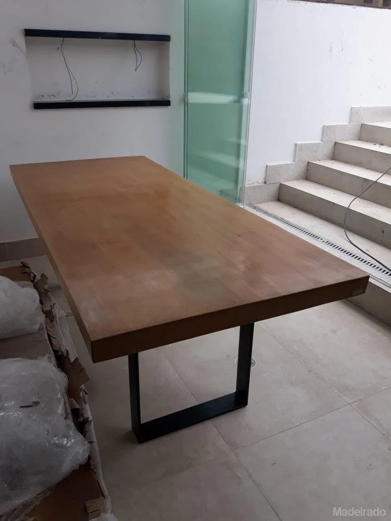 Mesa de Jantar - 200x90 - para 6 a 8 lugares - Coleção Industrial - Image 2