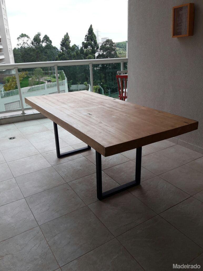 Mesa de Jantar - 180x90 - para 6 a 8 lugares - Coleção Industrial