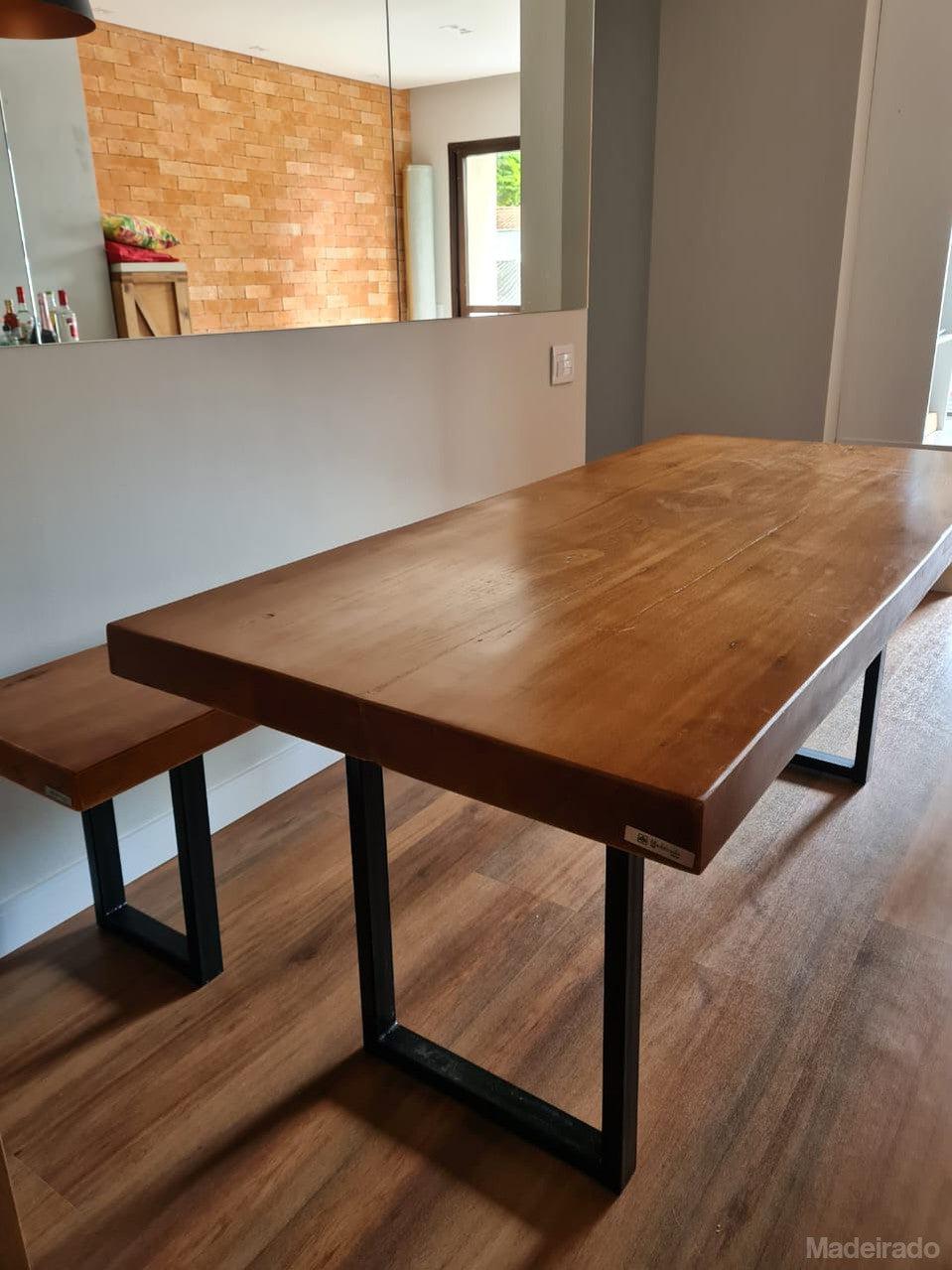 Mesa de Jantar - 160x80 - para 4 a 6 lugares - Coleção Industrial