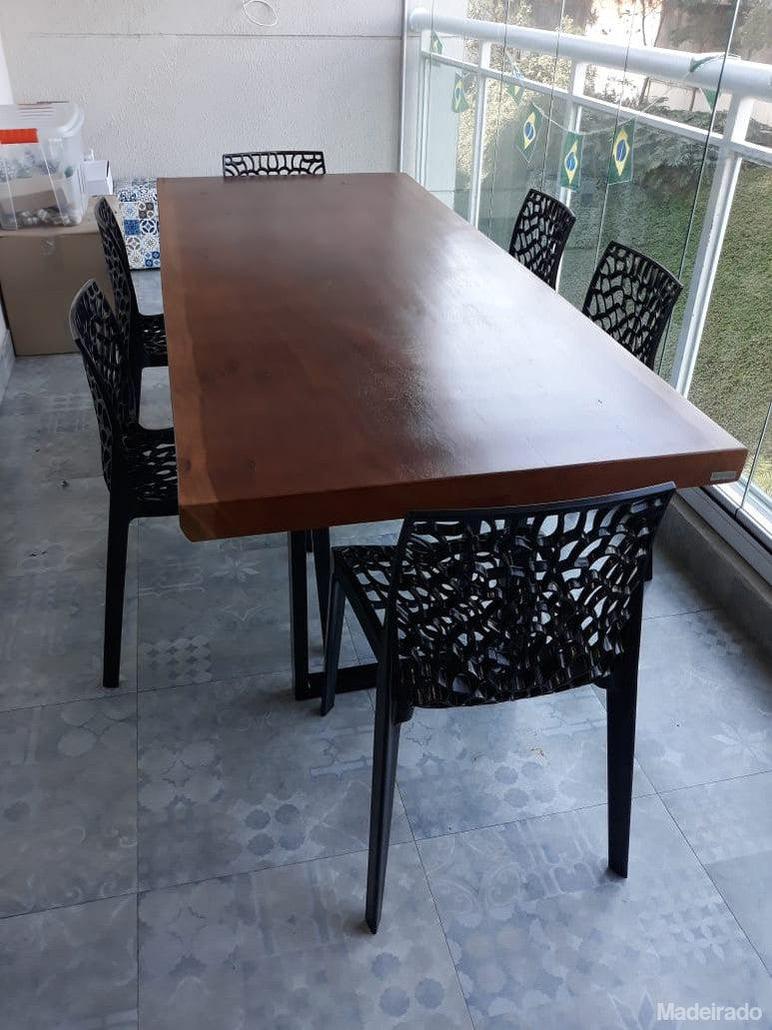 Mesa de Jantar - 180x80 - para 6 a 8 lugares - Coleção Industrial