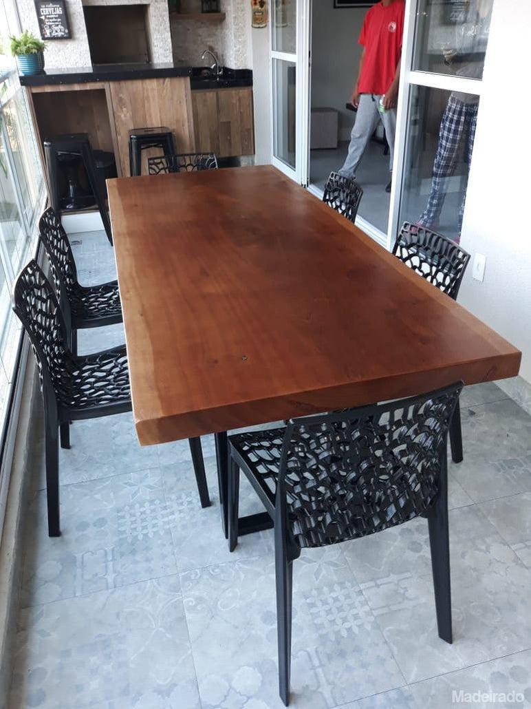 Mesa de Jantar - 180x80 - para 6 a 8 lugares - Coleção Industrial - Image 2