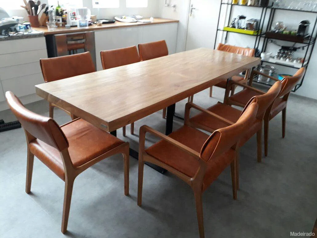 Mesa de Jantar - 200x80 - para 6 a 8 lugares - Coleção Industrial