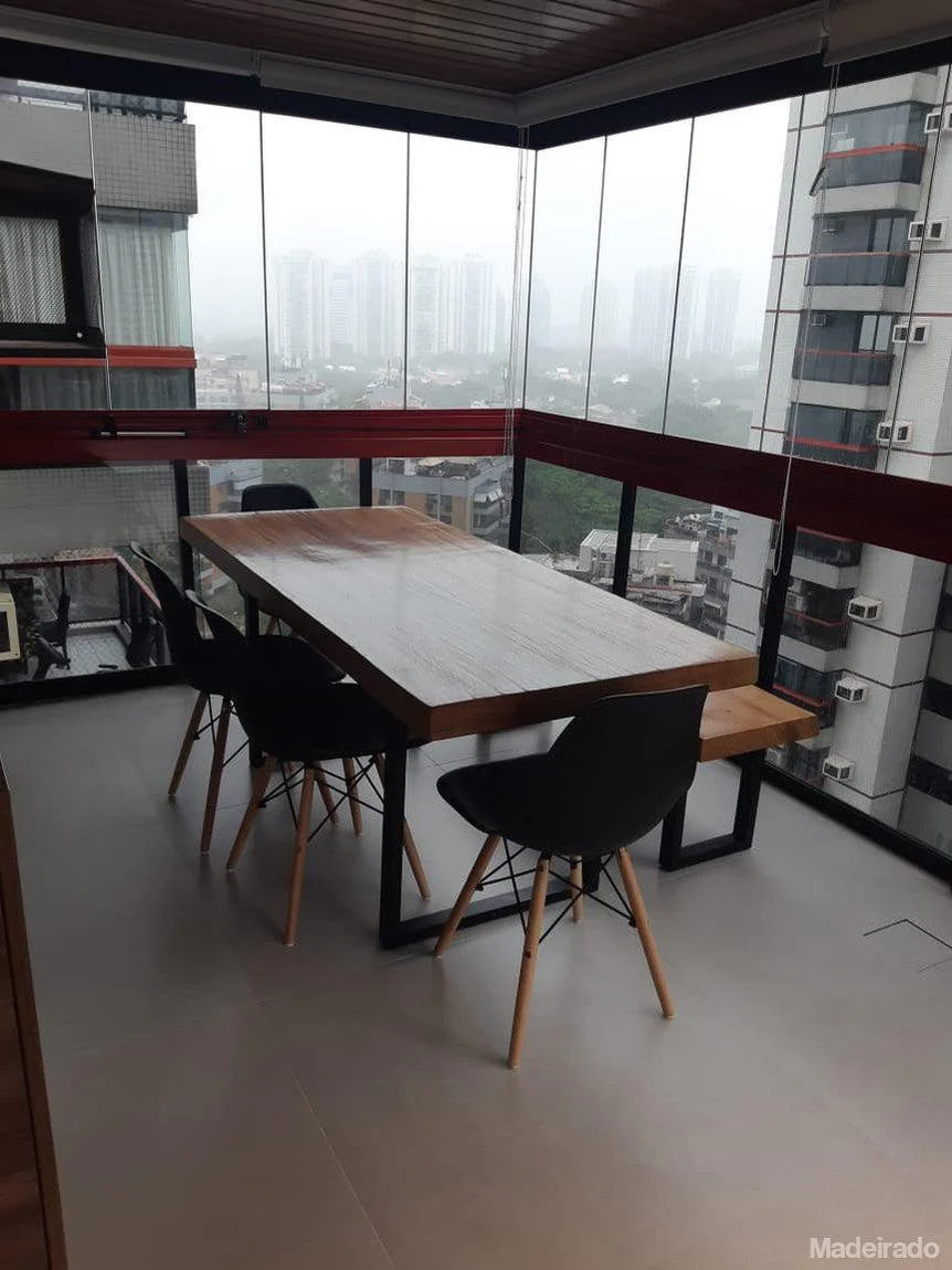 Mesa de Jantar - 160x80 - para 4 a 6 lugares - Coleção Industrial - Image 3