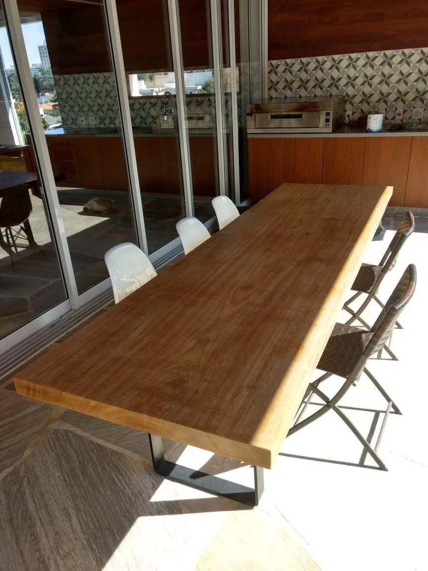 Mesa de Jantar - 280x80 - para 10 a 12 lugares - Coleção Industrial - Image 3