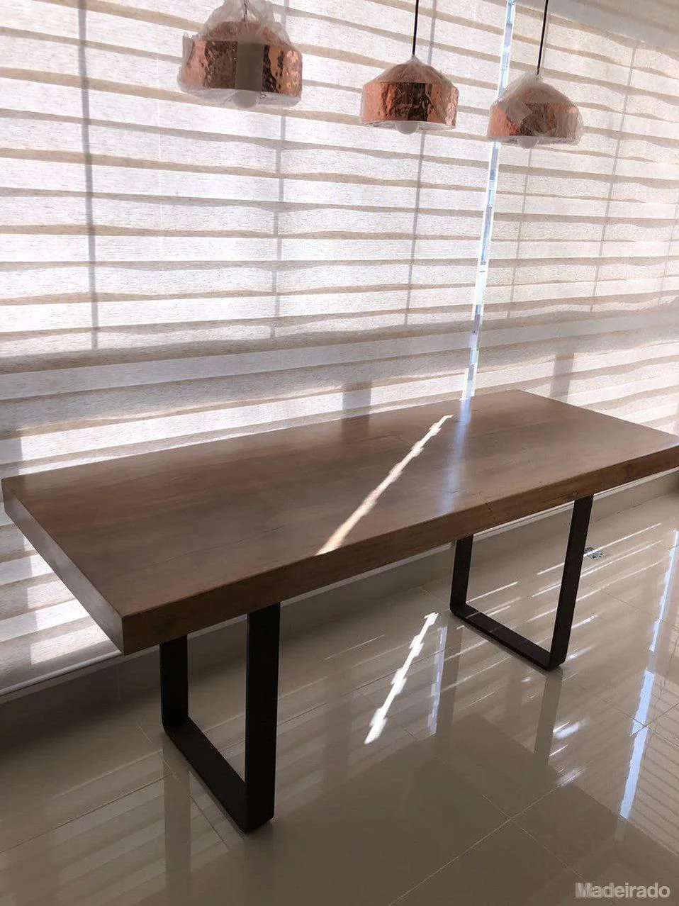 Mesa de Jantar - 180x80 - para 6 a 8 lugares - Coleção Industrial - Image 3