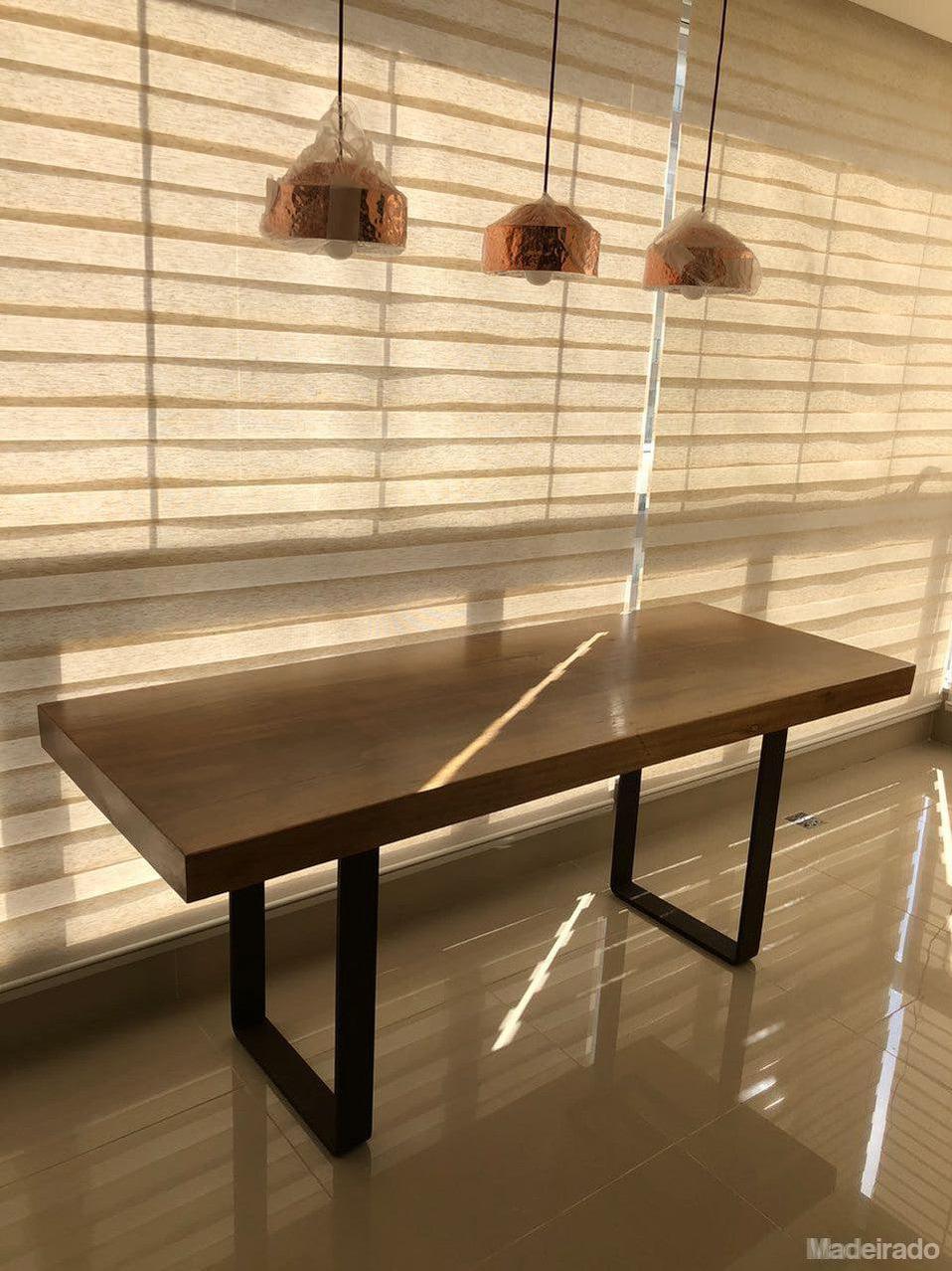 Mesa de Jantar - 180x80 - para 6 a 8 lugares - Coleção Industrial - Image 4