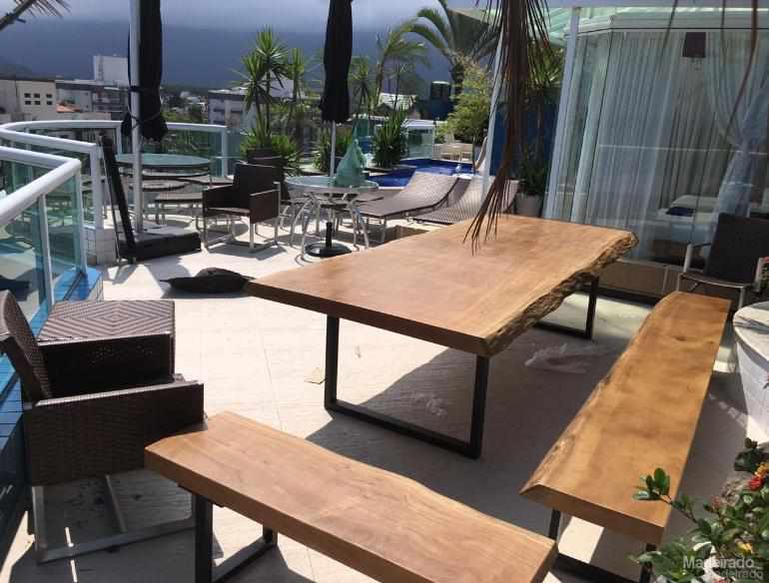 Conjunto Mesa de Jantar Jaciara + Banco de Madeira - 320x90 - Image 3