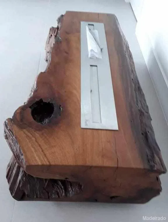 Lareira Ecológica Membira de Madeira Maciça - 135 X 45