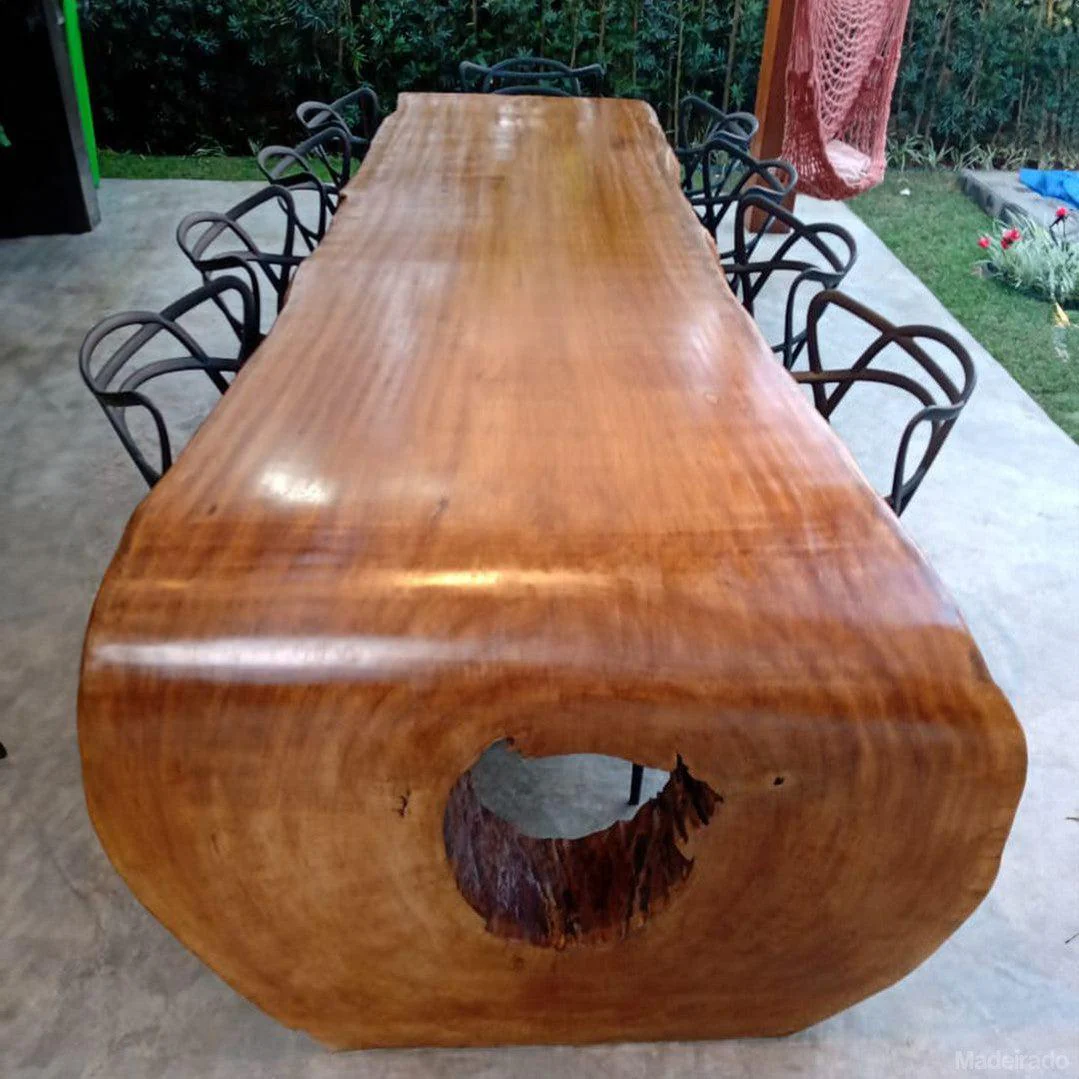 Mesa Curva Cascata - 250x90 - 8 ou 9 lugares