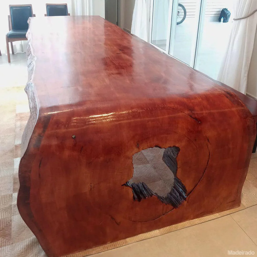 Mesa Curva Cascata - 250x90 - 8 a 9 lugares