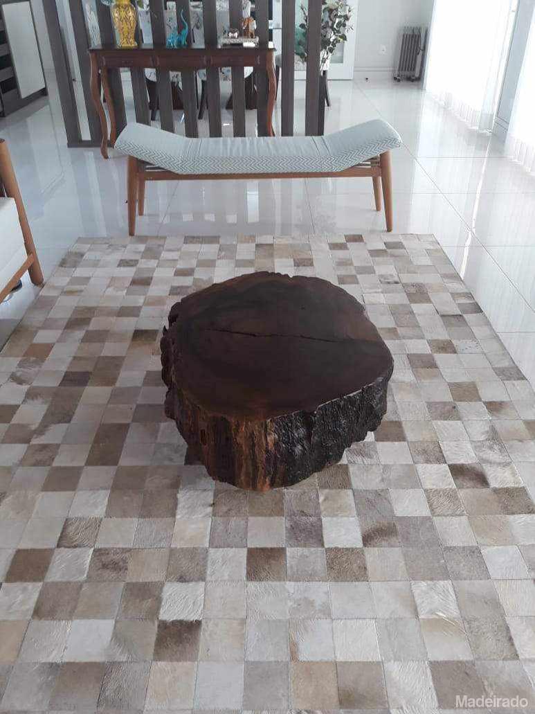 Mesa de Centro Akitãi - Modelo Bolacha - 80x80