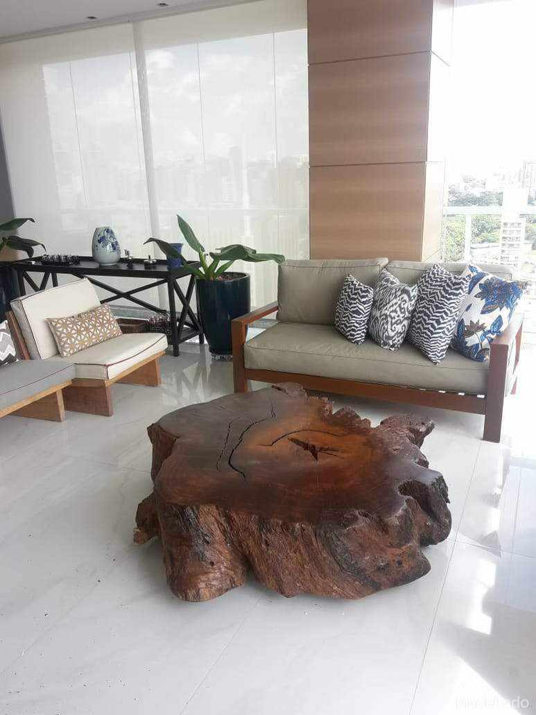 Mesa de Centro Paca - Modelo Bolacha - 100x100