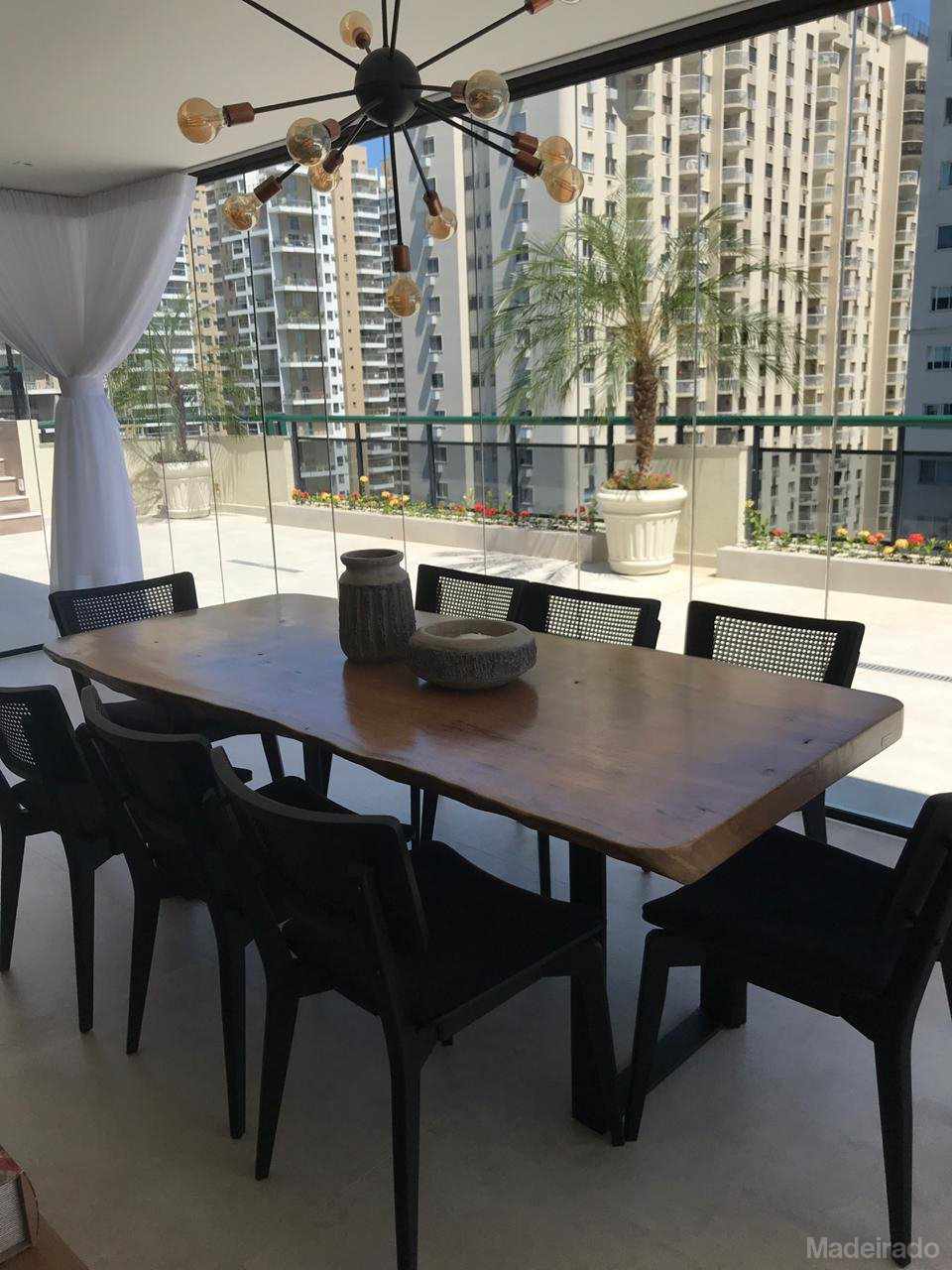 MESA DE JANTAR ACIR DE MADEIRA RÚSTICA PEQUIÁ COM BORDAS ORGÂNICAS invertidas  P/ 8 LUGARES 220x90 - Image 3
