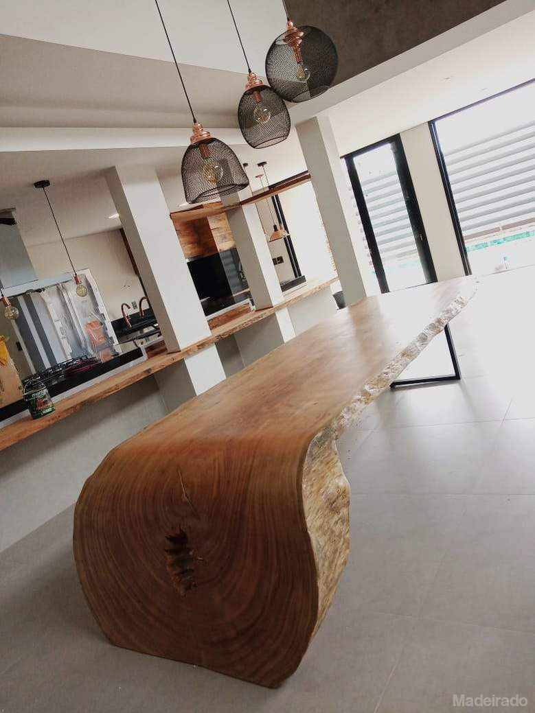 Mesa de Jantar Cascata Madeirado - 220x90 - 6 lugares