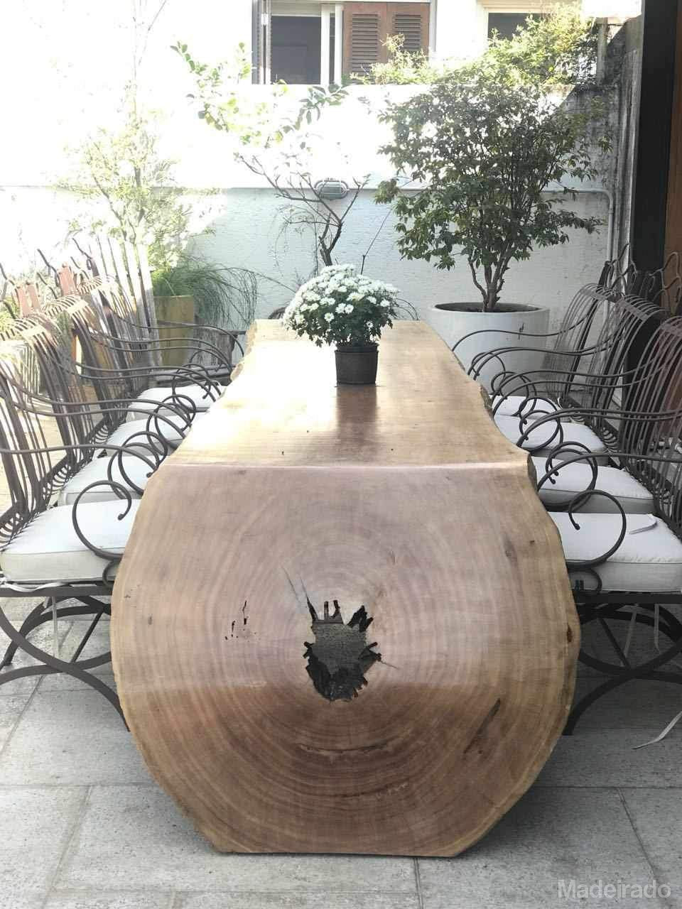 Mesa Rustica Cascata Karajá - 11 lugares - 300x90