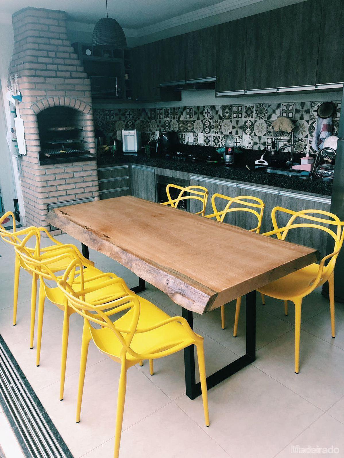 Mesa De Jantar Madeira Rustica 170x80 - 4 a 6 lugares