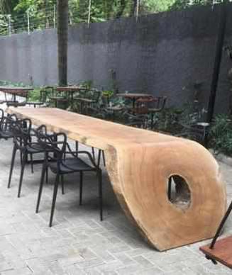 Mesa de Jantar Rústica em Madeira Maciça - 9 lugares - 280x90 - Cód: MCT02