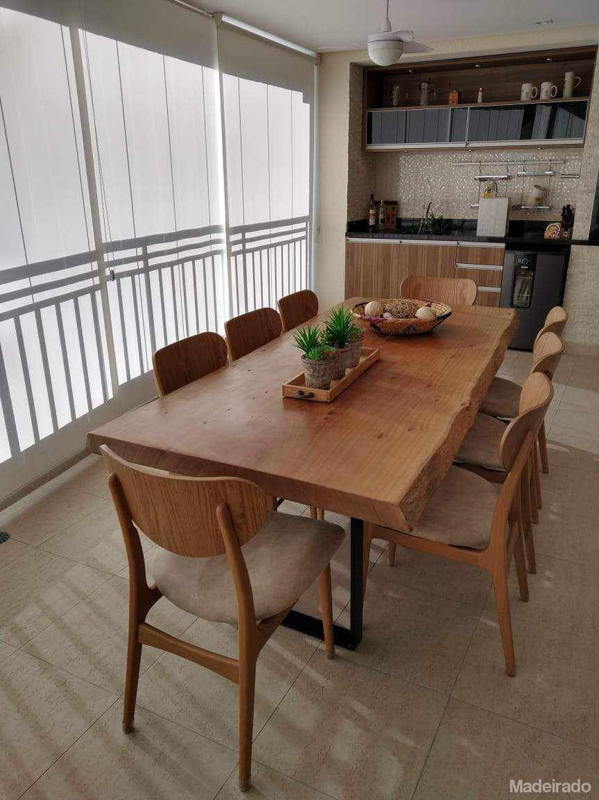 Mesa de Jantar Yoki de Madeira Pequiá 230x100 - 8 lugares - Mesa de Madeira Rustica Maciça de Pequiá