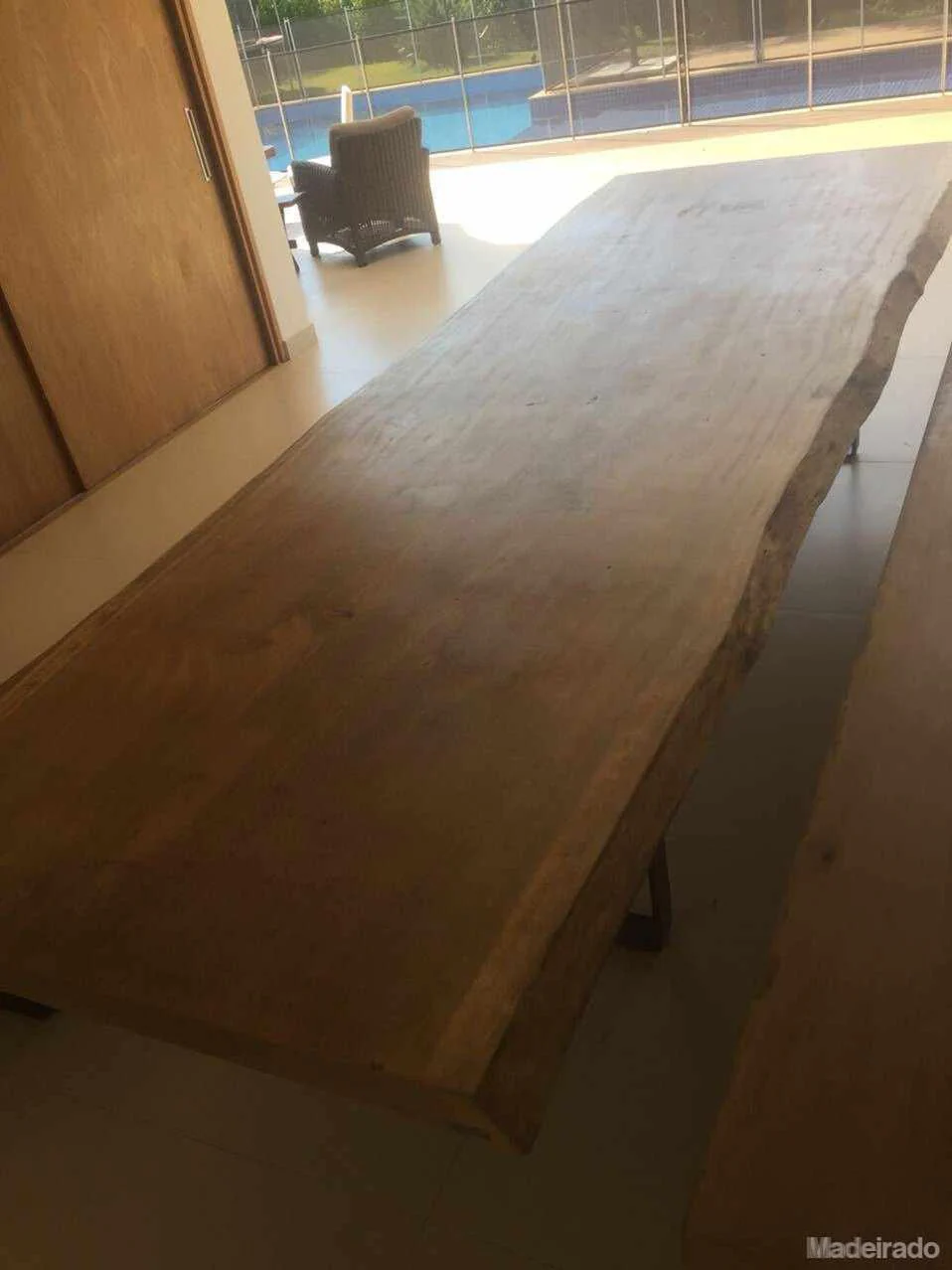 MESA DE MADEIRA RUSTICA JURITI COM JUNÇÃO - 12 LUGARES 300X130 - Image 3