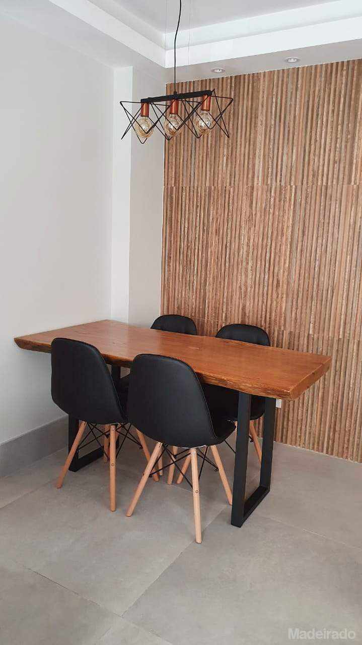 Mesa Madeira Bariniu 4-6 lugares - 150x70 com bordas invertidas - Image 2