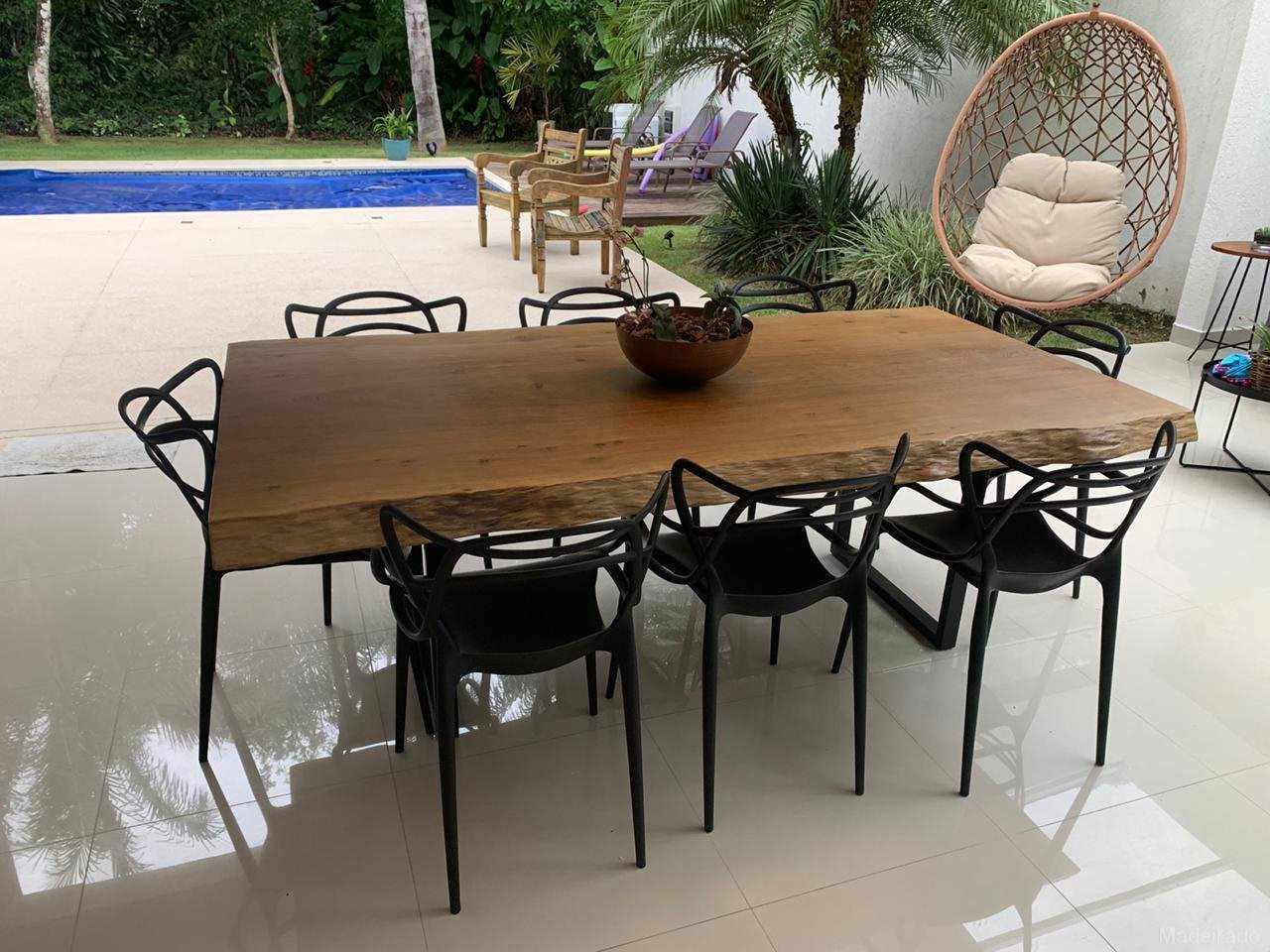 Mesa de Madeira Rustica Acemira- 220x110 (8 lugares) - Image 2