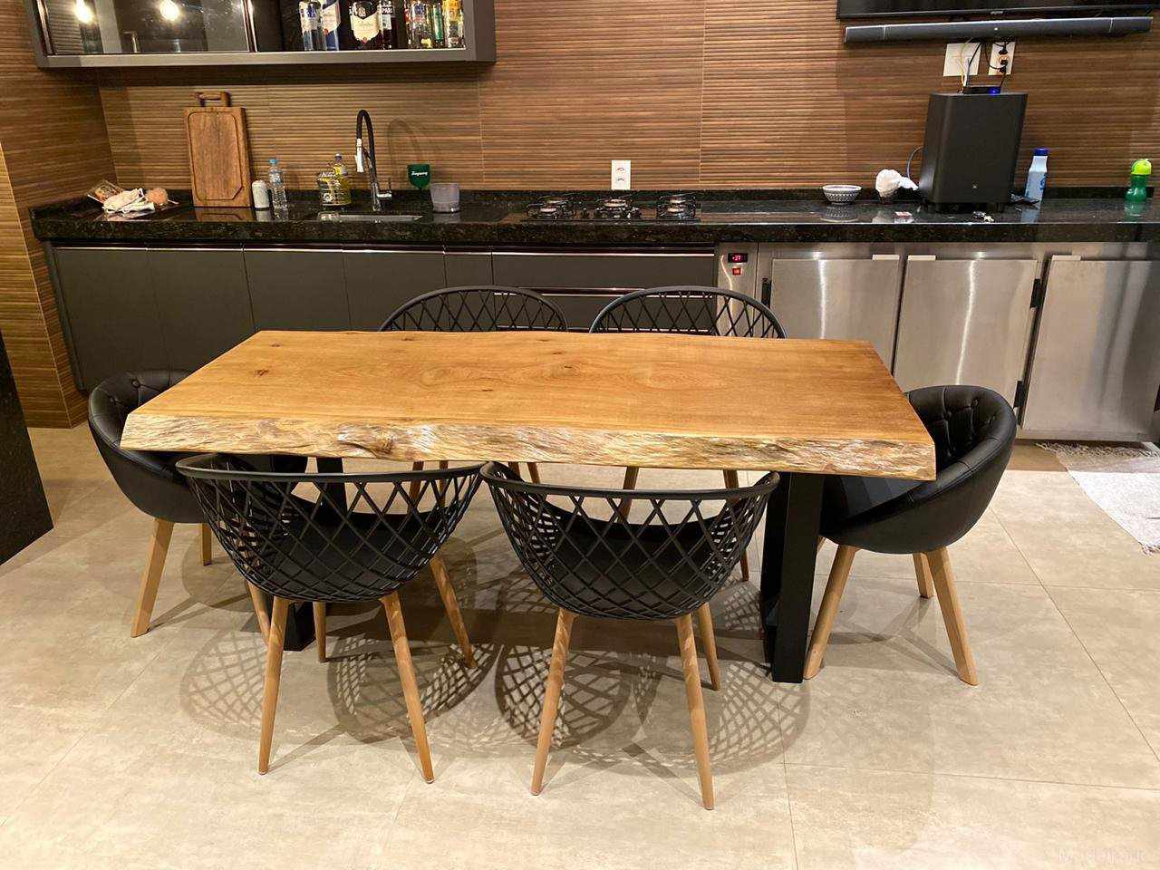 Mesa de Madeira Rustica Coaraci - 6 lugares 160x90 - Image 3