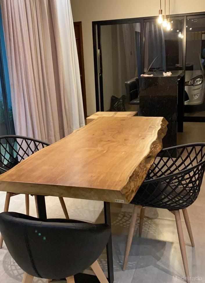 Mesa de Madeira Rustica Coaraci - 6 lugares 160x90 - Image 4